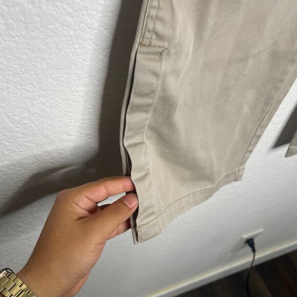 Mossimo Womens Pants Size 3 Khaki Capri Vintage Belted Y2K Casual Everyday Wear - Picture 10 of 13